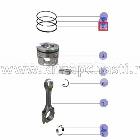 КОЛЬЦО МАСЛОСЪЕМНОЕ HFC4DB2 JAC N25 N35 1004030FB040